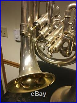 Conn Silver and Gold Four Valve Double Bell Euphonium all Original