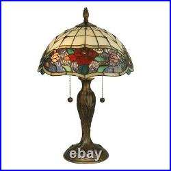 Dale Tiffany Malta Tiffany Table Lamp, Antique Bronze TT10211