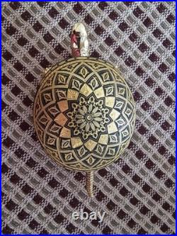 Damasquina Brass Turtle Hotel Desk Bell Antique Vintage