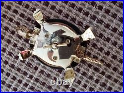 Damasquina Brass Turtle Hotel Desk Bell Antique Vintage