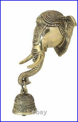 Decorative Elephant face Bell Wall Hanging handicrafts Product Décor Home