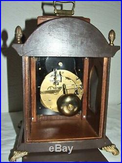 Dutch Bracket Mantel Shelf Oak Clock, FHS movement, Moonphase, 2 Bells