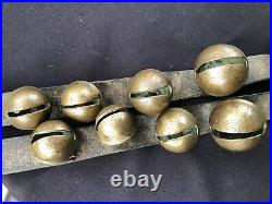 Early 1800 Antique 13 Brass Horse Sleigh Petal Bells John Shipman 1779 -1859