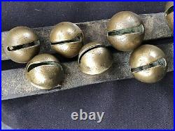 Early 1800 Antique 13 Brass Horse Sleigh Petal Bells John Shipman 1779 -1859