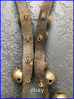 Early 1800 Antique 13 Brass Horse Sleigh Petal Bells John Shipman 1779 -1859