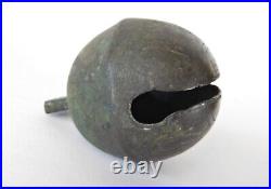 Early 1800's H. S. & Co. Brass Shank 8 Petal Bell Crotal Sleigh Bell 2.25