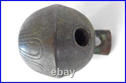 Early 1800's H. S. & Co. Brass Shank 8 Petal Bell Crotal Sleigh Bell 2.25