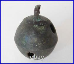 Early 1800's H. S. & Co. Brass Shank 8 Petal Bell Crotal Sleigh Bell 2.25