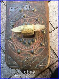 Early 19th Century Stylized Bentwood Hand Forged Permana Folk Art Goat Cow Bell