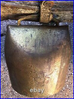 Early 19th Century Stylized Bentwood Hand Forged Permana Folk Art Goat Cow Bell