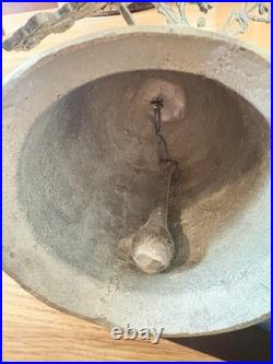 Early 20th Century Gothic Brass Monastery Bell Vocem Meam Audit Qui Me Tangit