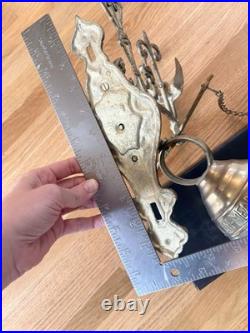 Early 20th Century Gothic Brass Monastery Bell Vocem Meam Audit Qui Me Tangit