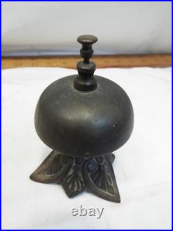 Early Brass Art Nouveau Hotel Desk Kitchen Counter Bell-Hop Service Store Spring