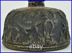 Early Hindu Bronze Temple Bells (lot Of 3)