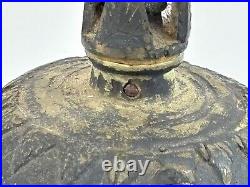 Early Hindu Bronze Temple Bells (lot Of 3)