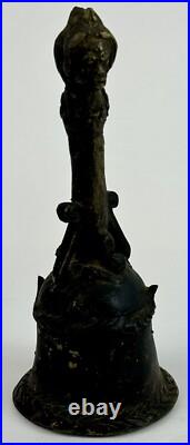 Early Hindu Bronze Temple Bells (lot Of 3)