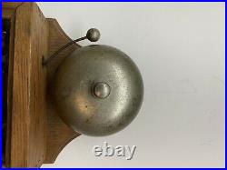 Edwardian Era 1901-1910 Oak, Brass & Electric Butlers Ringer or Door Bell