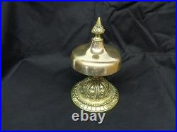 Elegant Antique Brass Hotel Desk Service Bell