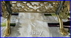 Estate Sale Find Vintage Chinese Brass Temple Bell on Stand with Mallet