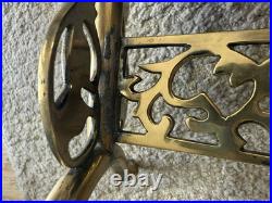 Estate Sale Find Vintage Chinese Brass Temple Bell on Stand with Mallet