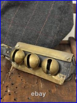 European Antique Brass Horse Sleigh Bells Unique See Pictures