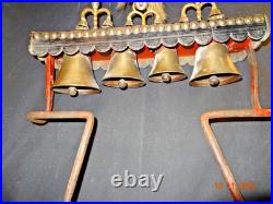 Exceptional Antique Carriage, Sleigh, Wagon Parade Bronze/Brass Bells Spike