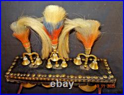 Exceptional Antique Carriage, Sleigh, Wagon Parade Bronze/Brass Bells Spike