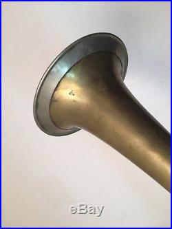 Extremely rare Over-The-Shoulder (OTS) E-flat cornet with a screw bell