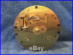 FULLY RESTORED 1956 Chelsea Ships Bell Clock in Mahogany Base 3-3/4 Dial