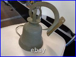 Fabulous Large 12 Heavily Carved Solid Brass Bell+mount