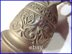 Figural Angel Brass Bell VOCEM MEAM AUDIT QUI ME TANGIT