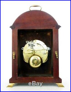 Fine Comitti London Bell-striking Bracket Clock Mahogany, Brass Fittings, Hermle