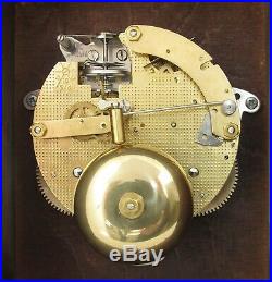 Fine Comitti London Bell-striking Bracket Clock Mahogany, Brass Fittings, Hermle