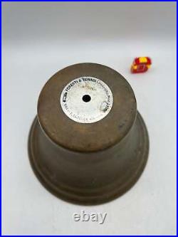 Foresti & Suardi 2.106/A Brass Bell, 8.2OD x 9.5H, Bell Only (Used)