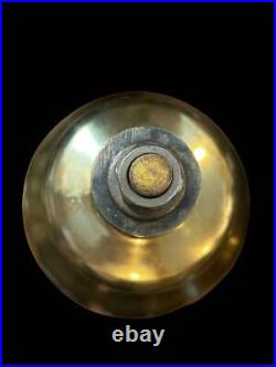 Freestanding Brass Bell on Wood Base