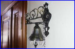 Front Door Bell, Vintage Solid Brass Gate Bells, Antique Door Knocker, Handmade