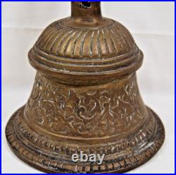 Ganesha Elephant Temple Bell Brass Wall Mounted Garden Bell Vintage