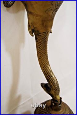 Ganesha Elephant Temple Bell Brass Wall Mounted Garden Bell Vintage