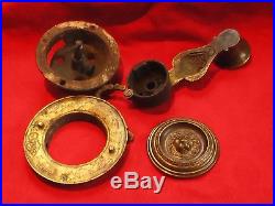 Good Quality Antique Brass Servants Bell Pull W. Tonks