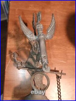 Gothic Brass Bell Whoever Touches Me Hears My Voice Latin Catholic Monastery