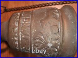 Gothic Brass Bell Whoever Touches Me Hears My Voice Latin Catholic Monastery