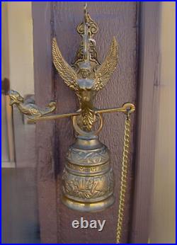 Gothic Brass Bell Whoever Touches Me Hears My Voice Latin Catholic Monastery 12