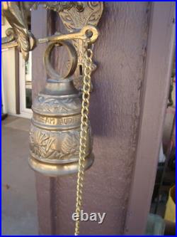 Gothic Brass Bell Whoever Touches Me Hears My Voice Latin Catholic Monastery 12