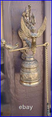 Gothic Brass Bell Whoever Touches Me Hears My Voice Latin Catholic Monastery 12