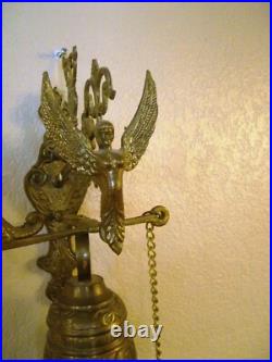 Gothic Brass Bell Whoever Touches Me Hears My Voice Latin Catholic Monastery 12