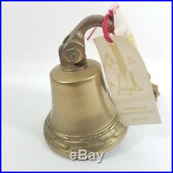 Great Antique EM Mora Solid Brass Ships Bell For Boat Yacht or Decor Great Sound