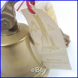 Great Antique EM Mora Solid Brass Ships Bell For Boat Yacht or Decor Great Sound