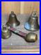 Great LOT of Vintage & Antique Brass/Metal Bells LOT of 4 Swiss And Nautical