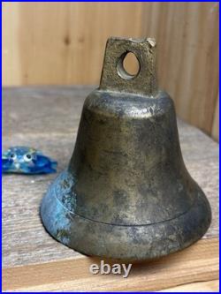 Great LOT of Vintage & Antique Brass/Metal Bells LOT of 4 Swiss And Nautical