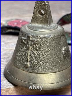 Great LOT of Vintage & Antique Brass/Metal Bells LOT of 4 Swiss And Nautical